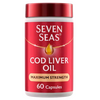 Seven Seas Cod Liver Oil Max Strength Omega-3 Fish Oil & Vitamin D 60 Capsules