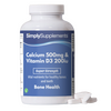 Simplysupplements Calcium 500mg & Vitamin D3 200iu Tablets 120 Tablets