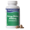 Simplysupplements Ginkgo Biloba Tablets 6,000mg 120 Tablets