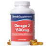Simplysupplements High Strength Omega 3 Fish Oil 1500mg 120 Capsules