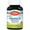 CarlsonLabs Kid's Vitamin D3 Gummies, 1000 IU Natural Fruit - 60 gummies
