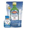 CarlsonLabs Wild Norwegian Cod Liver Oil, 1100mg Natural Lemon (Pouch of Packets) - 15 x 5 ml.