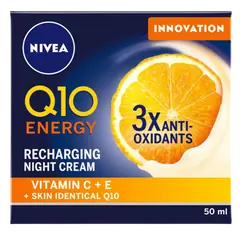 NIVEA Q10 Energy Recharging Face Night Cream with Vitamin C 50ml