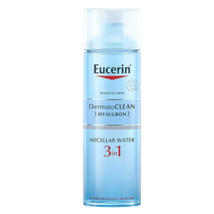 Eucerin DermatoCLEAN 3 in 1 Micellar Water Facial Cleansing Fluid with Hyaluronic Acid for Sensitive Skin 200ml