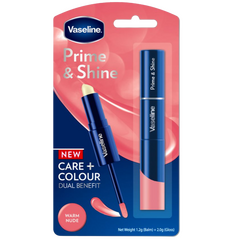 Vaseline Prime & Shine Warm Nude 2-in-1 Lip Balm and Coloured Gloss