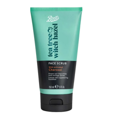 Boots Tea Tree & Witch Hazel Charcoal Face Scrub 150ml