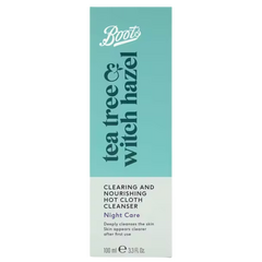 Boots Tea Tree & Witch Hazel Clearing & Nourishing Hot Cloth Cleanser 100ml