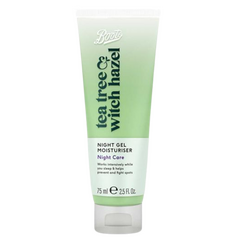 Boots Tea Tree & Witch Hazel Night Gel Moisturiser 75ml