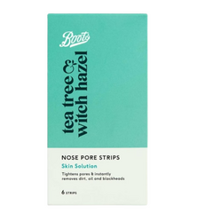 Boots Tea Tree & Witch Hazel Nose Pore Strips 6 Strips