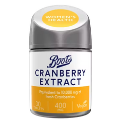 Boots Cranberry Extract 400mg 30 tablets (1 month supply)