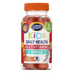 Boots Kids Daily Health Multivitamins + Omega 3 - 30 Orange Flavour Gummies