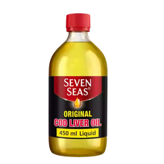 Seven Seas Cod Liver Oil Plus Omega-3 Fish Oil Liquid with Vitamin D 450ml