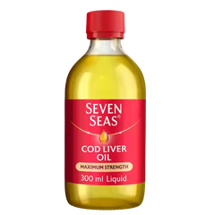 Seven Seas Cod Liver Oil Plus Omega-3 Maximum Strength Liquid 300ml