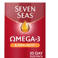 Seven Seas Omega-3 & Immunity with Vitamin C & Vitamin D 30 Day Duo Pack