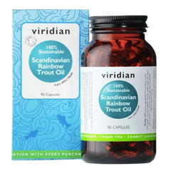Viridian Scandinavian Rainbow Trout Oil Capsules 90