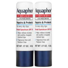 Aquaphor, Lip Repair Stick + Sunscreen, SPF 30 ( Duo)