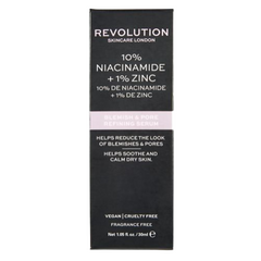 Revolution Skincare 10% Niacinamide + 1% Zinc Blemish & Pore Refining Serum 30ml