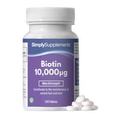 Simplysupplements Biotin Tablets 10,000mcg 120 Tablets