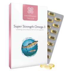 healthspan Super Strength Omega 3 1200mg 60 Capsules