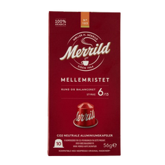Merrild Mellemristet 10 pods for Nespresso