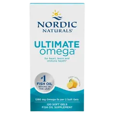 Nordic Naturals Ultimate Omega  1280 mg Lemon - 120 softgels