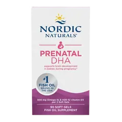 Nordic Naturals Prenatal DHA - 830mg Omega-3 + 400 IU D3 Unflavored - 90 softgels