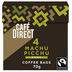 Cafedirect Fairtrade Machu Picchu Peru Coffee Bags 10 per pack