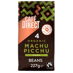 Cafedirect Fairtrade Organic Machu Picchu Peru Coffee Beans 200g