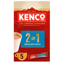 Kenco 2 in 1 Smooth White Instant Coffee Sachets 5 x 14g