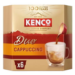 Kenco Duo Cappuccino Instant Coffee 6 per pack