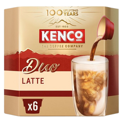 Kenco Duo Latte Instant Coffee 6 per pack
