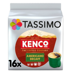 Tassimo Kenco Americano Decaff Coffee Pods 16 per pack
