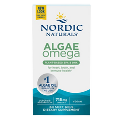 Nordic Naturals Algae Omega - 715mg Omega 3 - 60 softgels