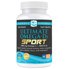 Nordic Naturals Ultimate Omega-D3 Sport, 1480mg Lemon - 60 softgels