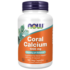 Now Foods Coral Calcium - 1000mg - 100 vcaps