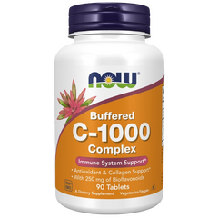 Now Foods Vitamin C-1000 Complex - Buffered with 250mg Bioflavonoids - 90 Tab