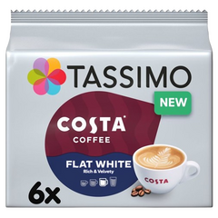 Tassimo Costa Flat White Coffee Pods 6 per pack