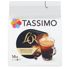 Tassimo L'OR Americano Coffee Pods 14 per pack
