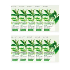 EUNYUL - Natural Moisture Mask Pack - Green Tea - 10pcs