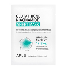 APLB - Glutathione Niacinamide Sheet Mask - 25ml