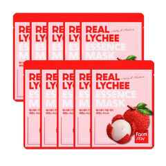 Farm Stay - Real Essence Mask Lychee - 23ml*10pcs