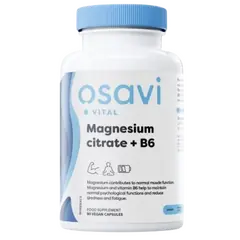 Osavi Magnesium Citrate + B6 375mg + 4.2mg 90 Capsules