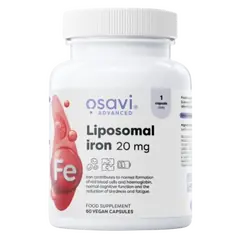 Osavi Liposomal Iron 20mg 60 Capsules