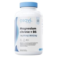 Osavi Magnesium Citrate + B6 375mg + 4.2mg 180 Capsules