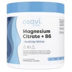 Osavi Magnesium Citrate + B6 Powder 250g