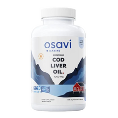 Osavi Norwegian Cod Liver Oil Softgels 1000mg (Lemon) 180 Softgels