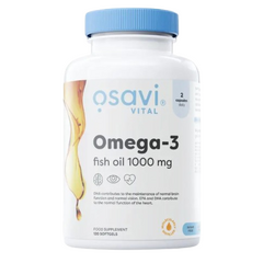 Osavi Omega-3 Fish Oil Molecularly Distilled 1000mg 120 Softgels