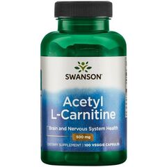 Swanson Acetyl L-Carnitine, 500mg - 100 vcaps