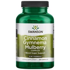 Swanson Cinnamon Gymnema Mulberry Complex - 120 caps