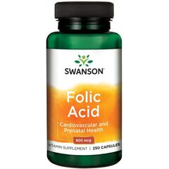 Swanson Folic Acid, 800mcg - 250 caps